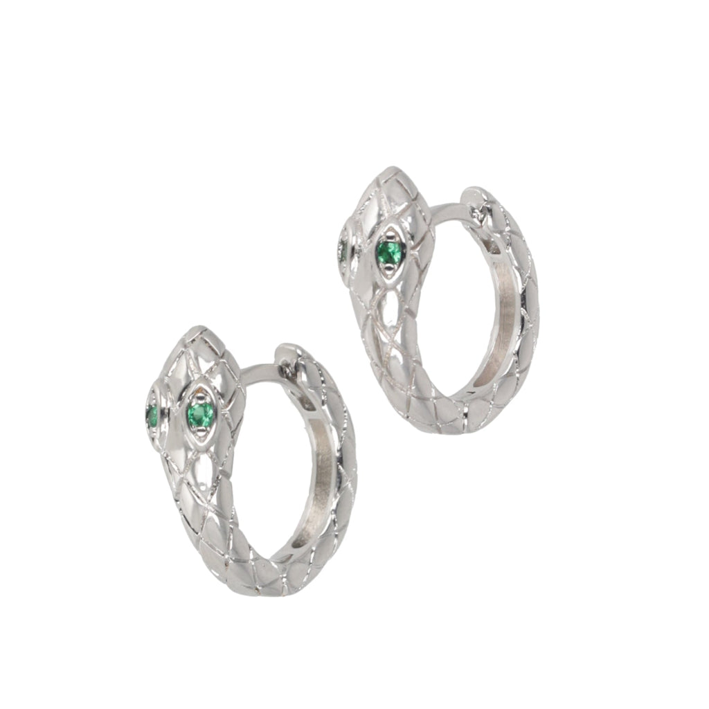 Hers or Hiss Snake Hoop Earrings