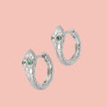 Hers or Hiss Snake Hoop Earrings