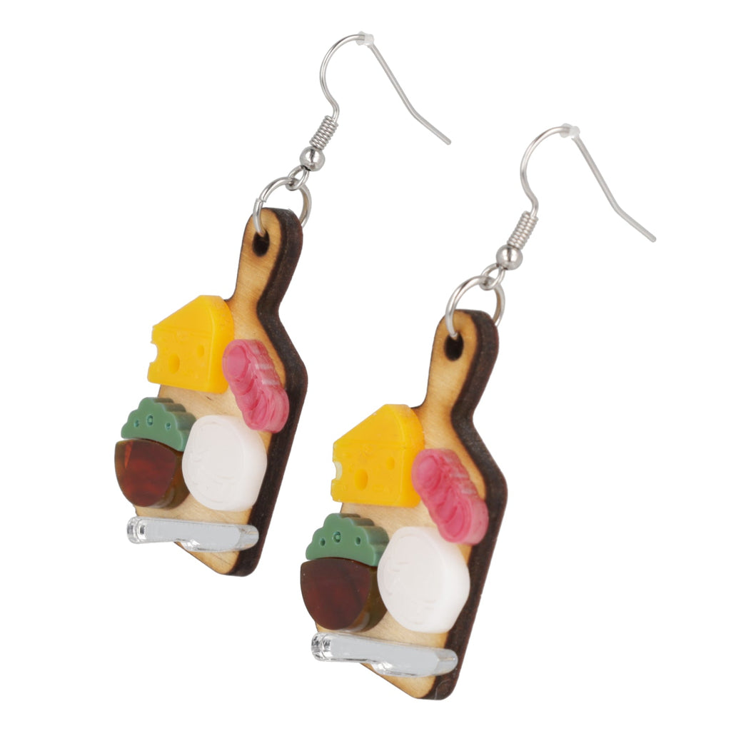 Holy Cheeses Charcuterie Board Earrings