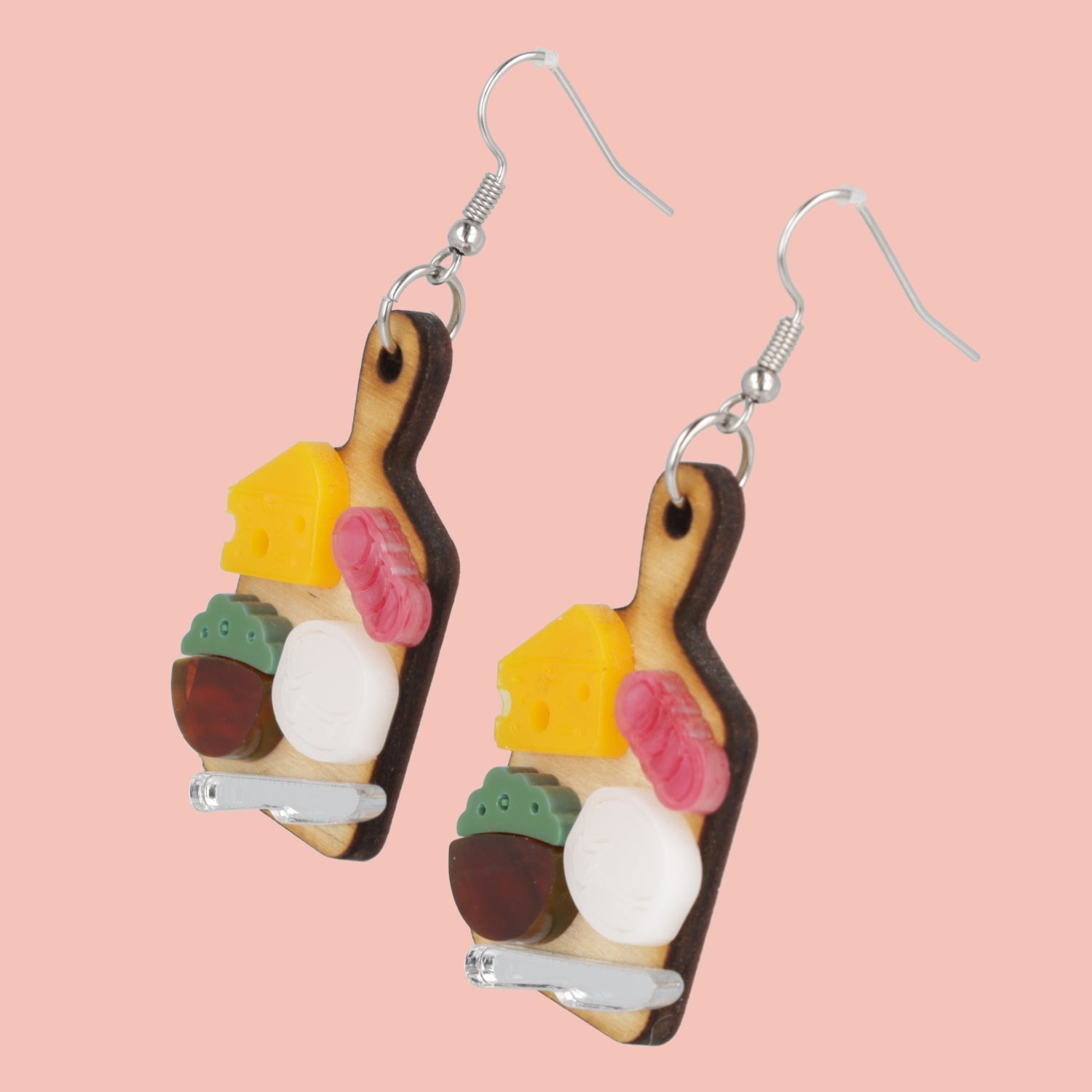 Holy Cheeses Charcuterie Board Earrings