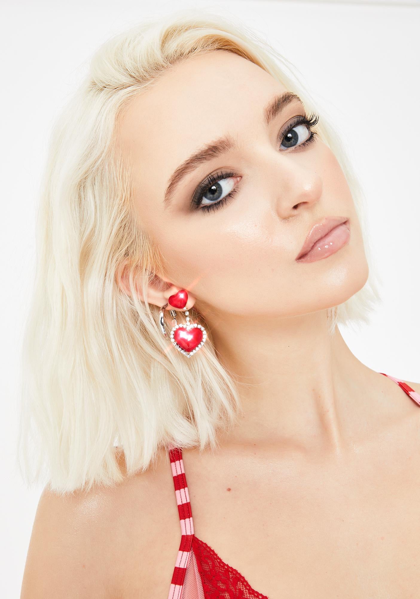 Angelic Affairs Heart Earrings