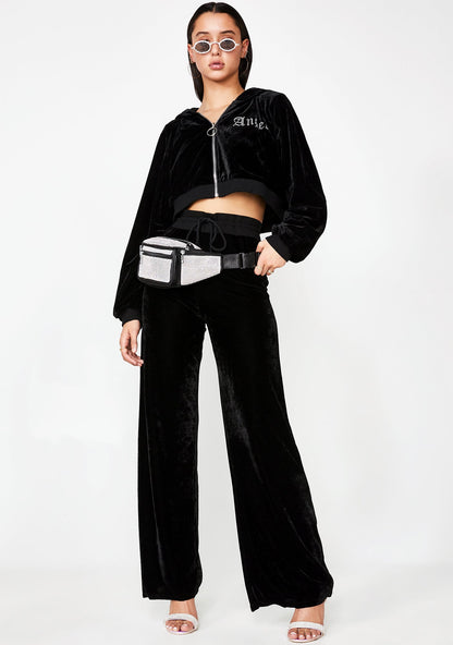 Angel Diamante Velour Jacket