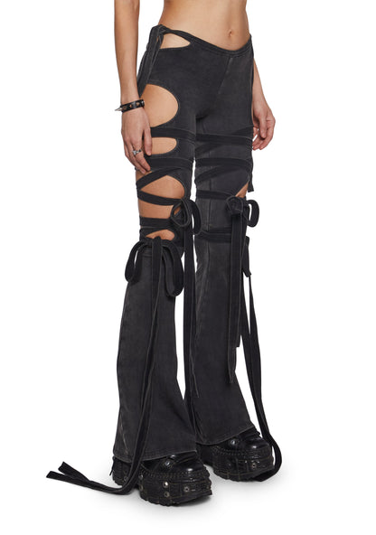 Ambient Wrap Tie Cut-Out Pants