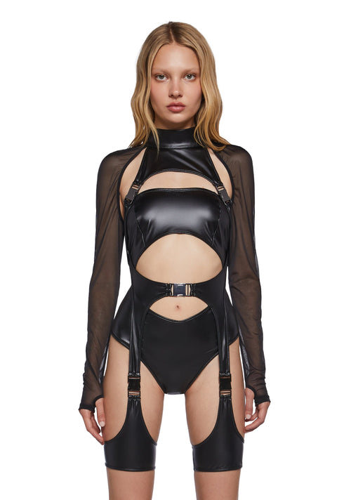 Ambient Vinyl Cargo Romper