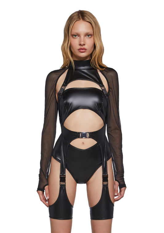 Ambient Vinyl Cargo Romper