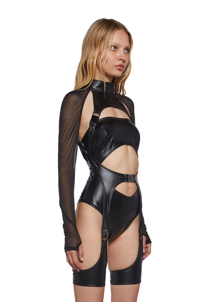 Ambient Vinyl Cargo Romper